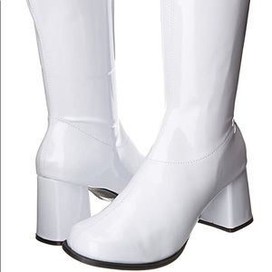 White GoGo Boots
